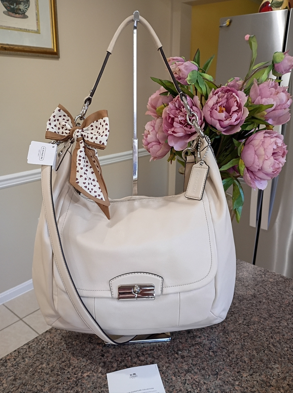 NWT Coach Kristin Hobo Leather Bag